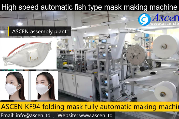 <b>3M fish shaped folding mask making machine fully auto production line</b>