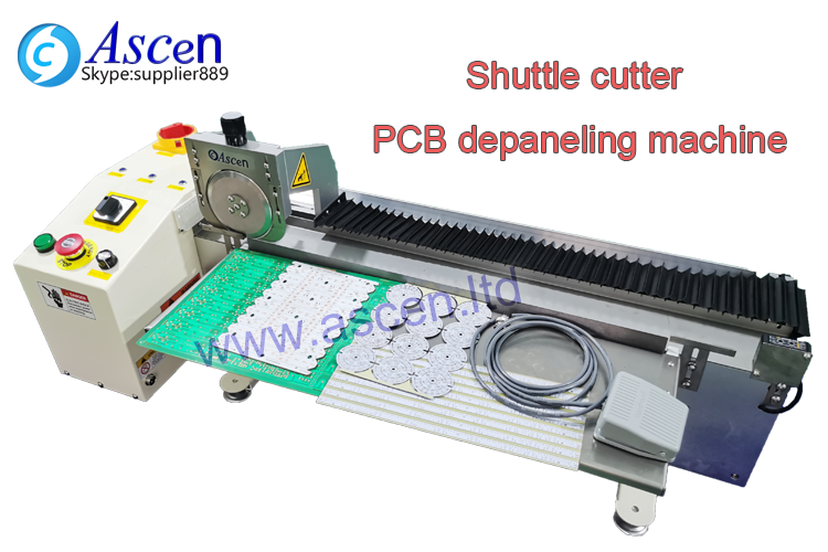 Shuttle cutter PCB depaneling machine