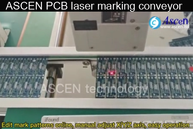 <b>ASCEN PCB laser marking conveyor|fiber laser marker machine</b>