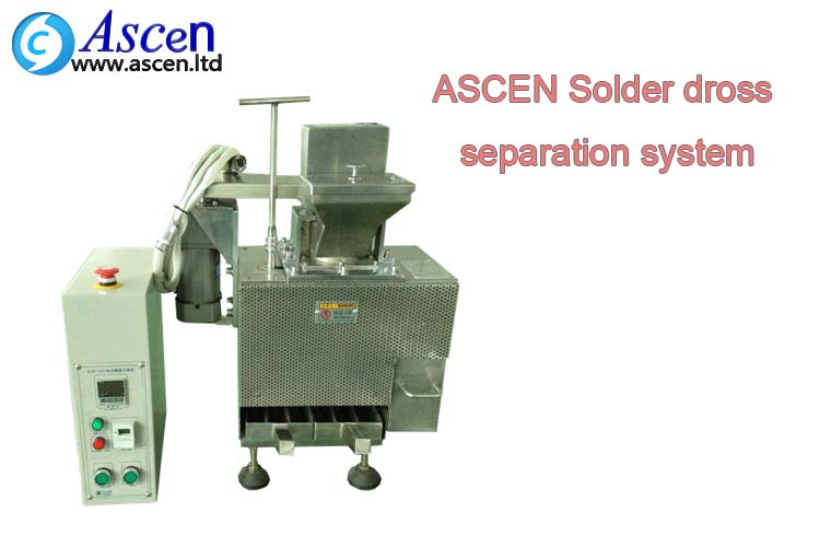 Solder dross separator recycle system